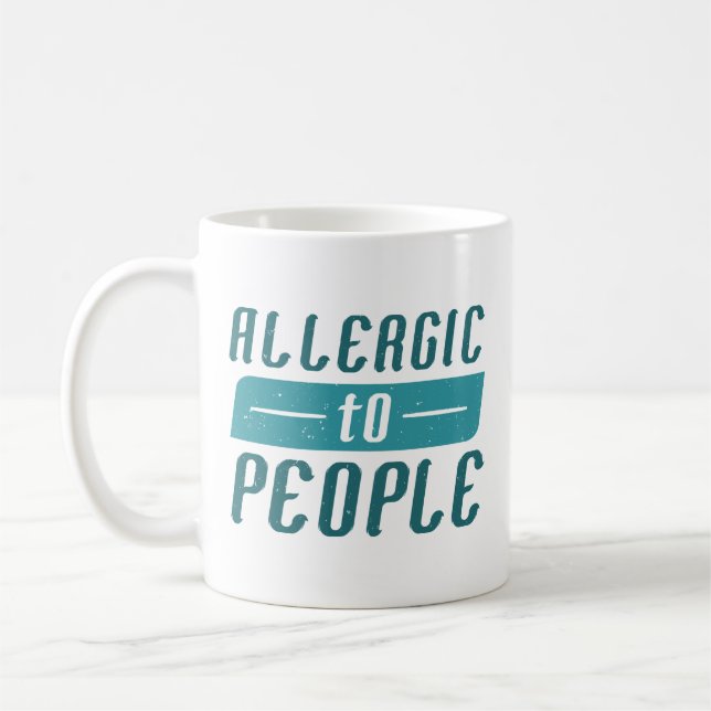 Taza De Café Alérgico a personas (Izquierda)