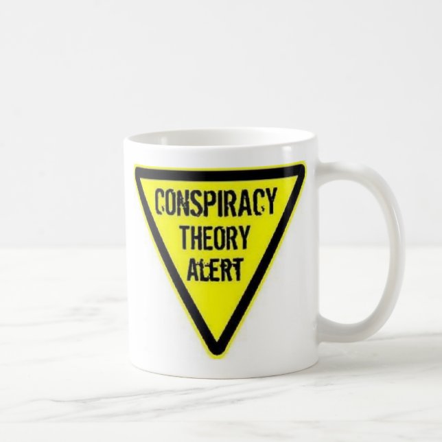 Taza De Café Alerta de teoría de conspiración (Derecha)