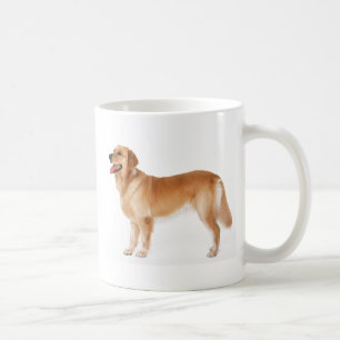 Taza de café alerta del golden retriever