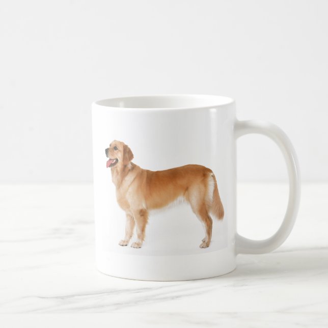 Taza de café alerta del golden retriever (Derecha)