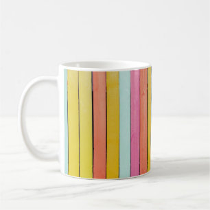 Taza De Café Aletas de cerco de madera
