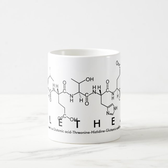 Taza De Café Alethea peptide name mug (Centro)