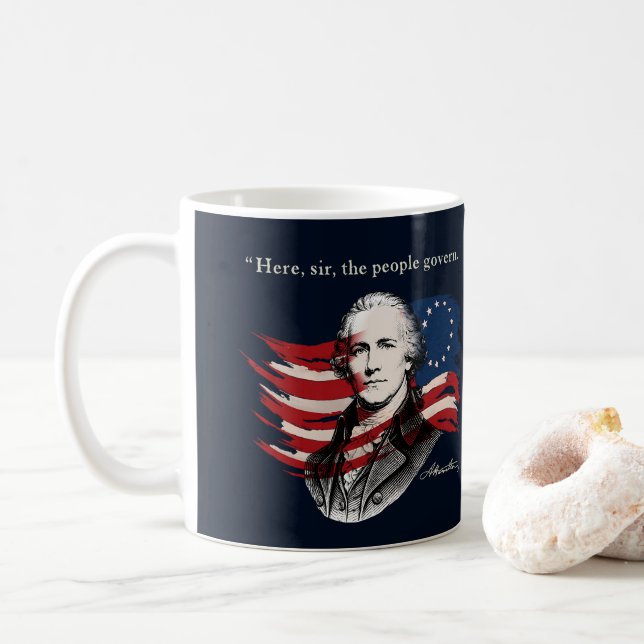 Taza De Café Alexander Hamilton (Con donut)