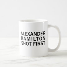 Alexander Hamilton Disparó Primero - Camiseta Blan