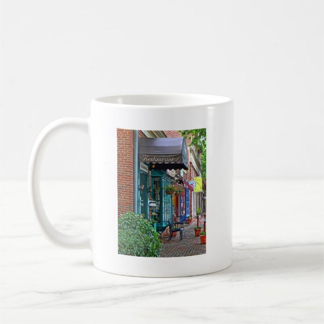 Taza De Café Alexandria VA - Restaurante Con Awning Marrón (Izquierda)