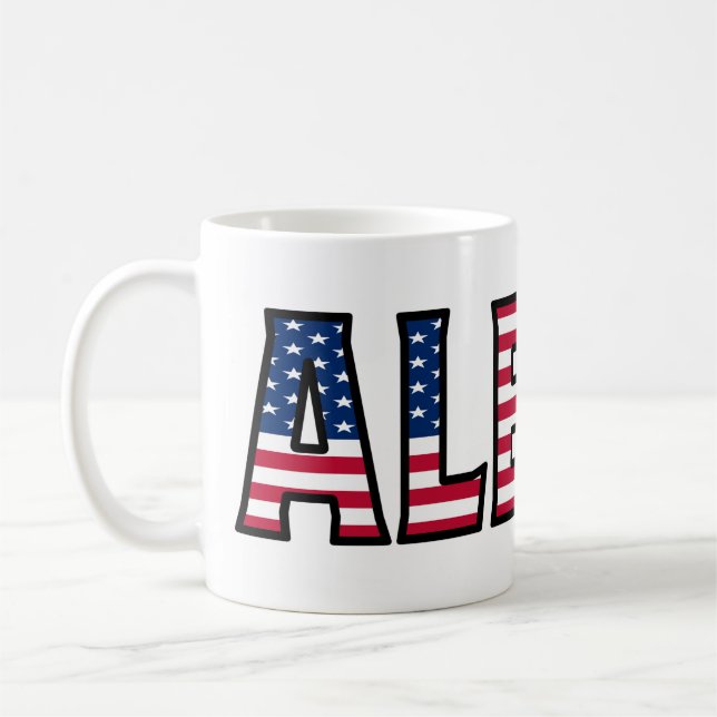 Taza De Café Alexis Name Vorname USA styled Tasse Kaffeetasse (Izquierda)
