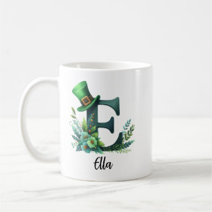 Taza De Café Alfabeto de aplique personalizado para el Día de S