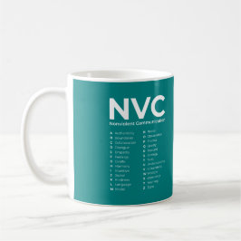 Taza De Café Alfabeto de comunicación no violenta NVC