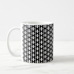 Taza De Café Alfabeto de patrón de letra negrita H