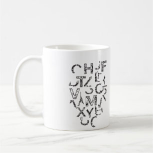 Taza De Café Alfabeto Deconstructed