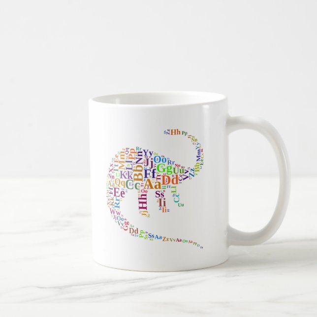 Taza De Café Alfabeto dino (Derecha)