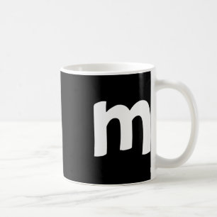 Taza De Café Alfabeto en minúscula m