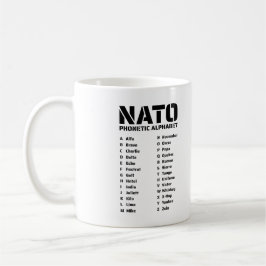 Taza De Café Alfabeto Fonético OTAN Canadá