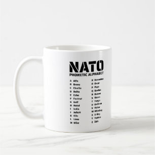 Taza De Café Alfabeto Fonético OTAN Canadá