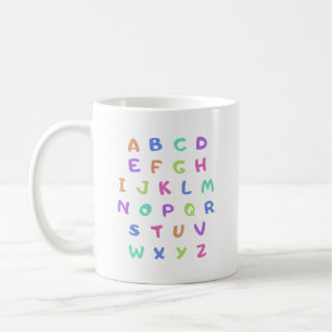 Taza De Café Alfabeto inglés