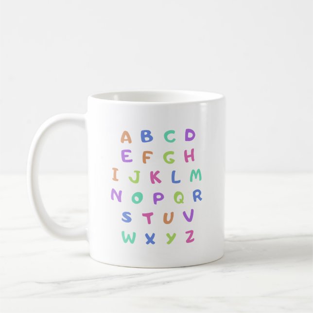 Taza De Café Alfabeto inglés (Izquierda)