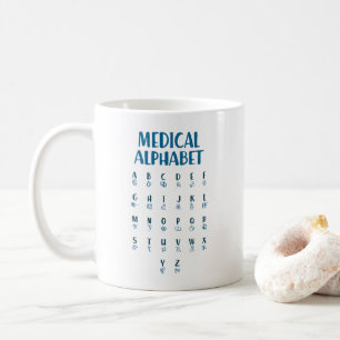 Taza De Café Alfabeto Médico