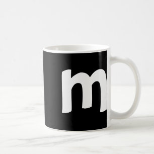 Taza De Café Alfabeto Minúsculas M Feliz Navidad