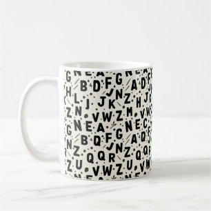 Taza De Café Alfabeto Onyx Ink
