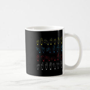 Taza De Café Alfabeto Profesor de Canto Estadounidense Gráfico 