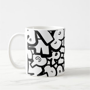 Taza De Café Alfabetos abstractos