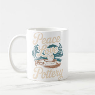 Taza De Café Alfarería de Paz y Amor