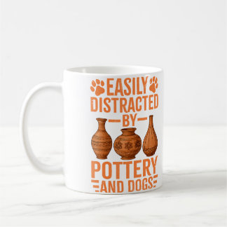 Taza De Café Alfarería - Fácilmente Distraído Por Alfarería Y P