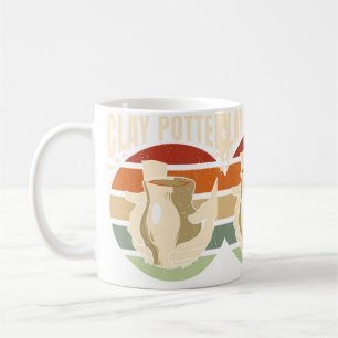Taza De Café Alfarería Retro