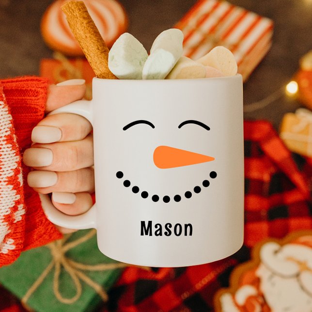 Taza De Café Alfombra de cacao caliente de muñeco de nieve pers (Subido por el creador)