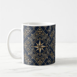 Taza De Café alfombra marroquí Compass Star