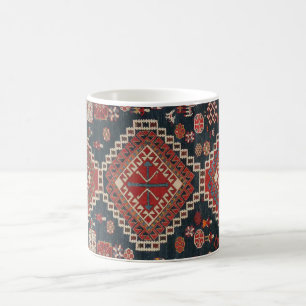 Taza De Café Alfombra Oriental Antigua Persa Turca Karbistan