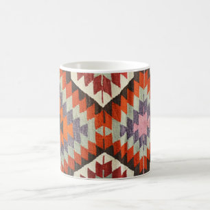 Taza De Café Alfombra Oriental Antigua Persa Turca Kilim