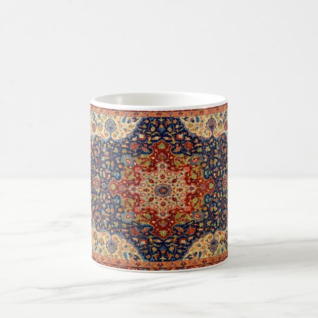 Taza De Café Alfombra persa turca oriental Patrón (Centro)