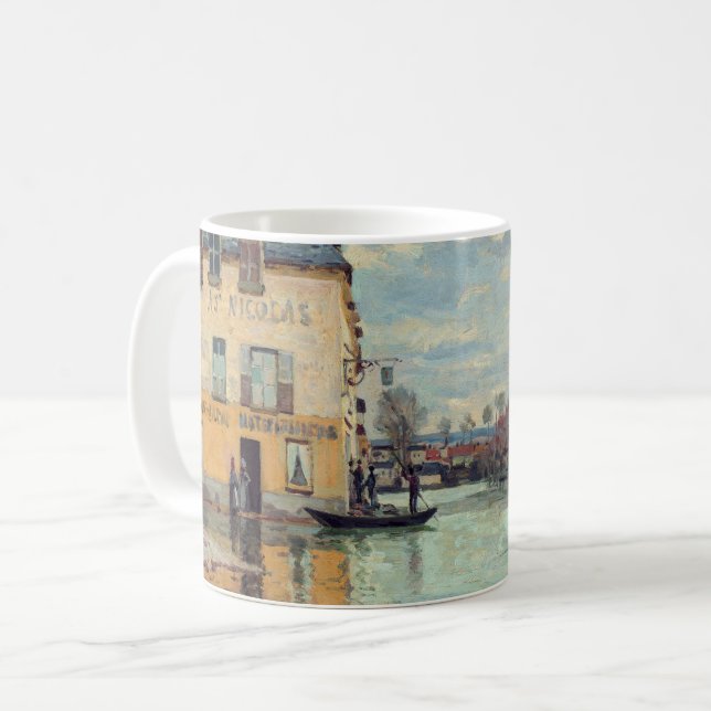 Taza De Café Alfred Sisley - Inundación en Port-Marly 1872 (Anverso izquierdo)