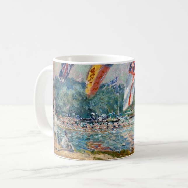 Taza De Café Alfred Sisley - Regatta en Molesey (Anverso izquierdo)