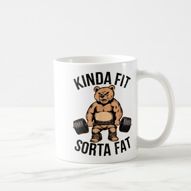 Taza De Café Algo De Grasa De Sorta Apropiada - Halterofilia De (Derecha)