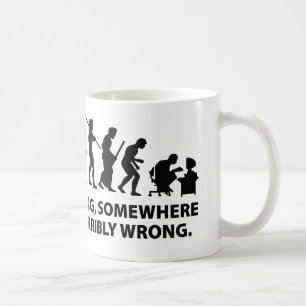 Taza De Café Algo, En Algún Lugar Se Equivocó Terriblemente