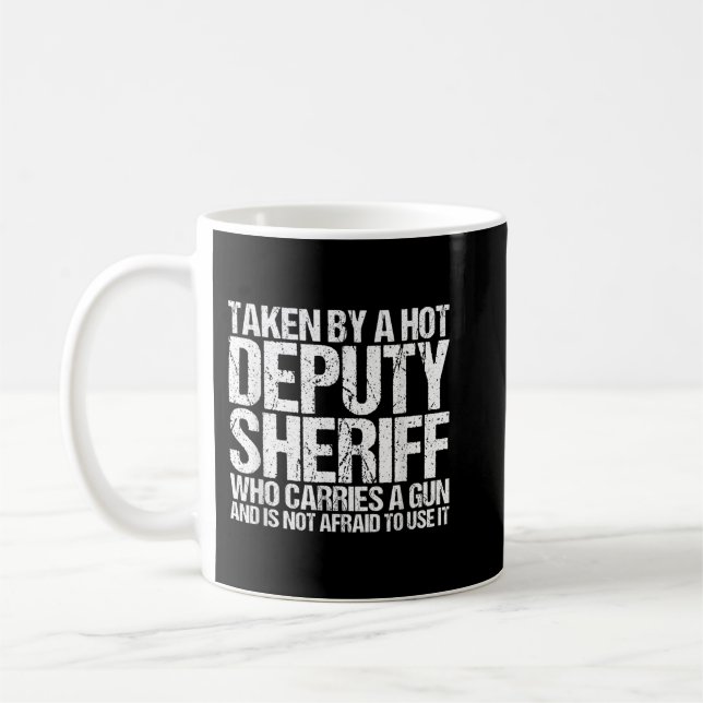 Taza De Café Alguacil adjunto Girlfriend Boyfriend Wife Hussein (Izquierda)