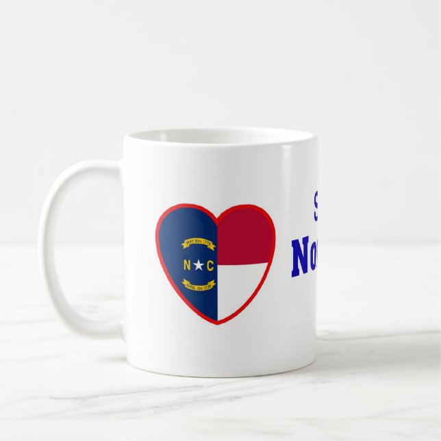 Taza De Café Alguien en Carolina del Norte me ama (Izquierda)
