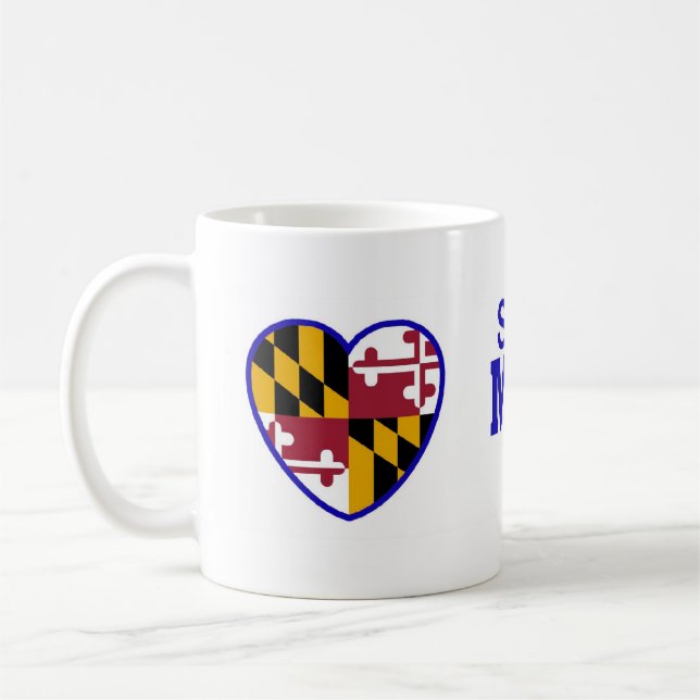 Taza De Café Alguien en Maryland me ama (Izquierda)