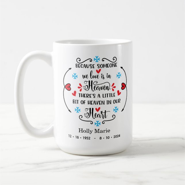 Taza De Café Alguien en memoria del cielo (Izquierda)