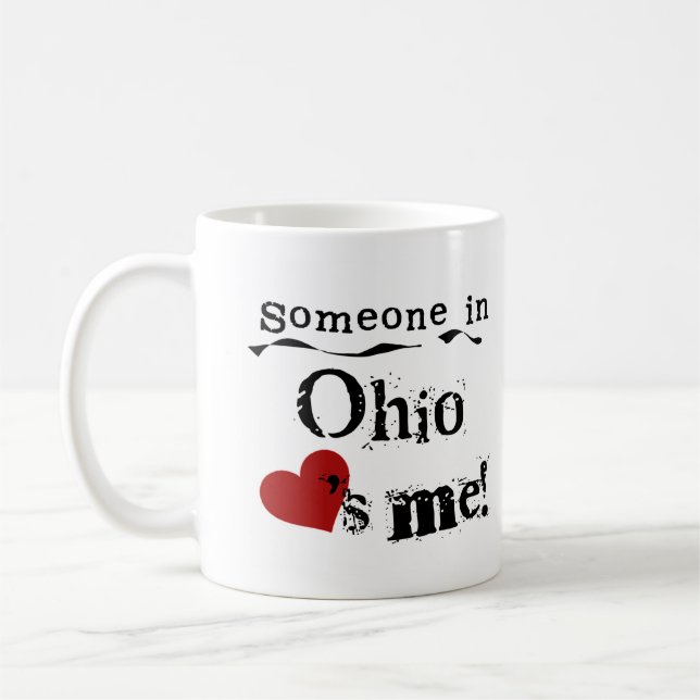Taza De Café Alguien en Ohio me ama (Izquierda)