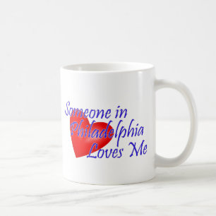 Taza De Café Alguien en Philadelphia me ama