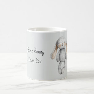 Taza De Café Algún conejo gris te ama