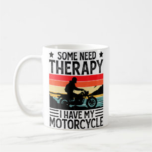 Taza De Café Alguno Necesita Terapia Tengo Mi Motocicleta Diver