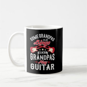 Taza De Café Algunos Abuelos Real Grandpas tocan guitarra
