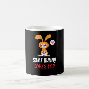 Taza De Café Algunos Bunny Te Aman En Asociación