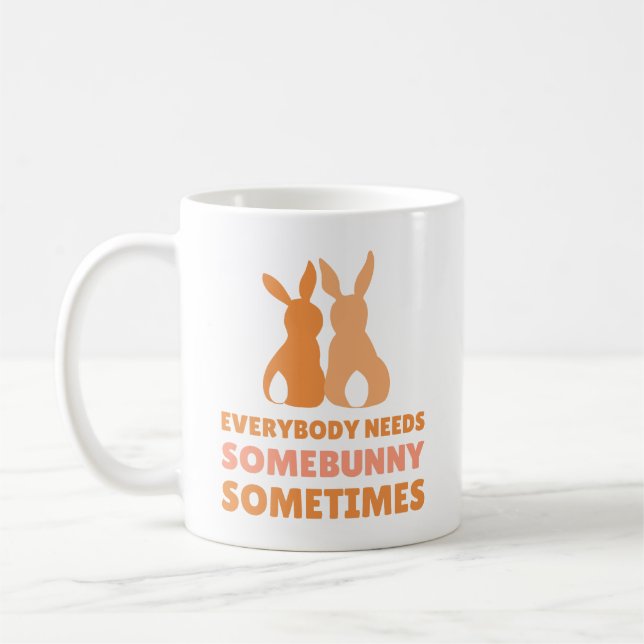 Taza De Café Algunos conejitos a amar - Mug de Pascua (Izquierda)