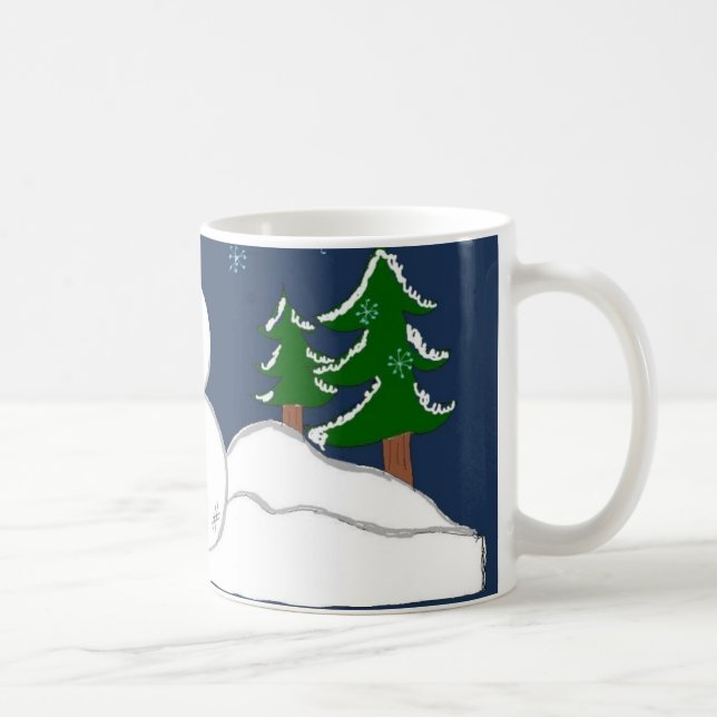 Taza De Café Algunos ensamblados requieren Snowman (Derecha)