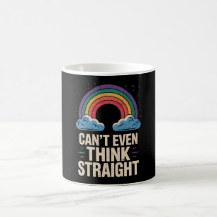 Taza De Café Aliado del Orgullo Gay LGBTQ No Puede Ni Pensar Re